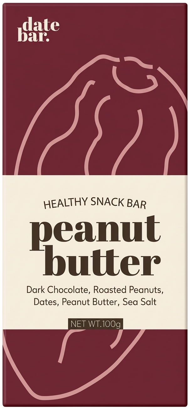 Date Bar Peanut butter original packaging